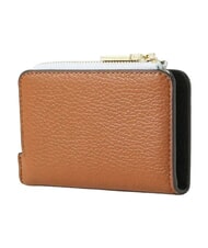 COCCINELLE METALLIC TRICOLOR Leather wallet snow/cogn/noir - Portafogli Donna - 4