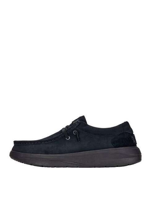 WALLY COMF Mocassini in pelle suede nero - Scarpe Uomo