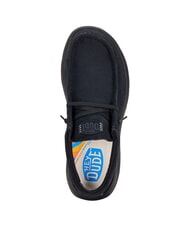 HEY DUDE WALLY COMF Mocassini in pelle suede nero - Scarpe Uomo - 4