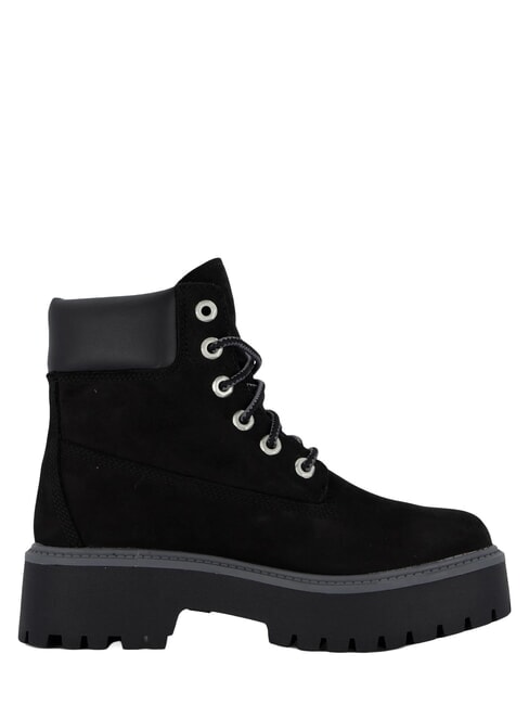 STONE STREET PLATFORM WP Stivaletto impermeabile in pelle JETBLACK - Scarpe Donna