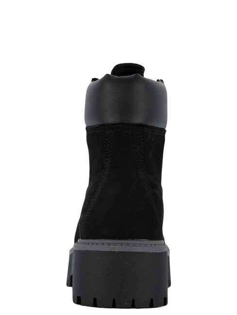 STONE STREET PLATFORM WP Stivaletto impermeabile in pelle JETBLACK - Scarpe Donna