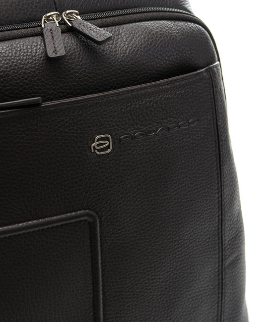 Zaino Linea VIBE out, in pelle, porta notebook fino a 13" MORO - Zaini da lavoro porta PC