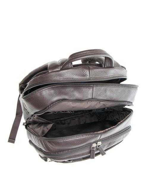 Zaino Linea VIBE out, in pelle, porta notebook fino a 13" MORO - Zaini da lavoro porta PC