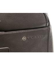 PIQUADRO VIBE OUT Zaino in pelle porta PC 15,6" MORO - Zaini da lavoro porta PC - 4