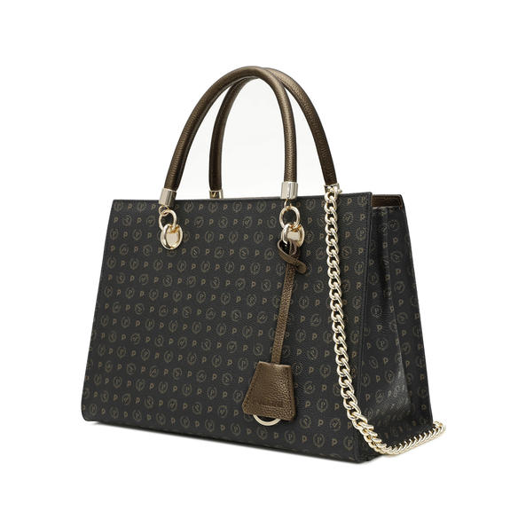 Heritage Bronze Cartelletta a mano, con tracolla nero bronzo - Borse Donna