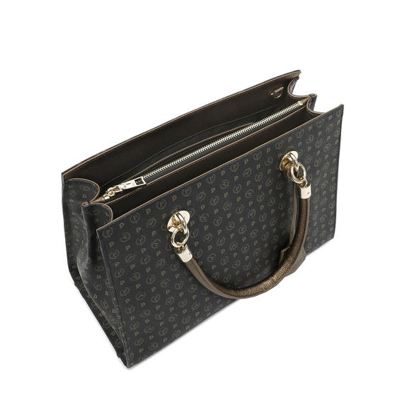 Heritage Bronze Cartelletta a mano, con tracolla nero bronzo - Borse Donna