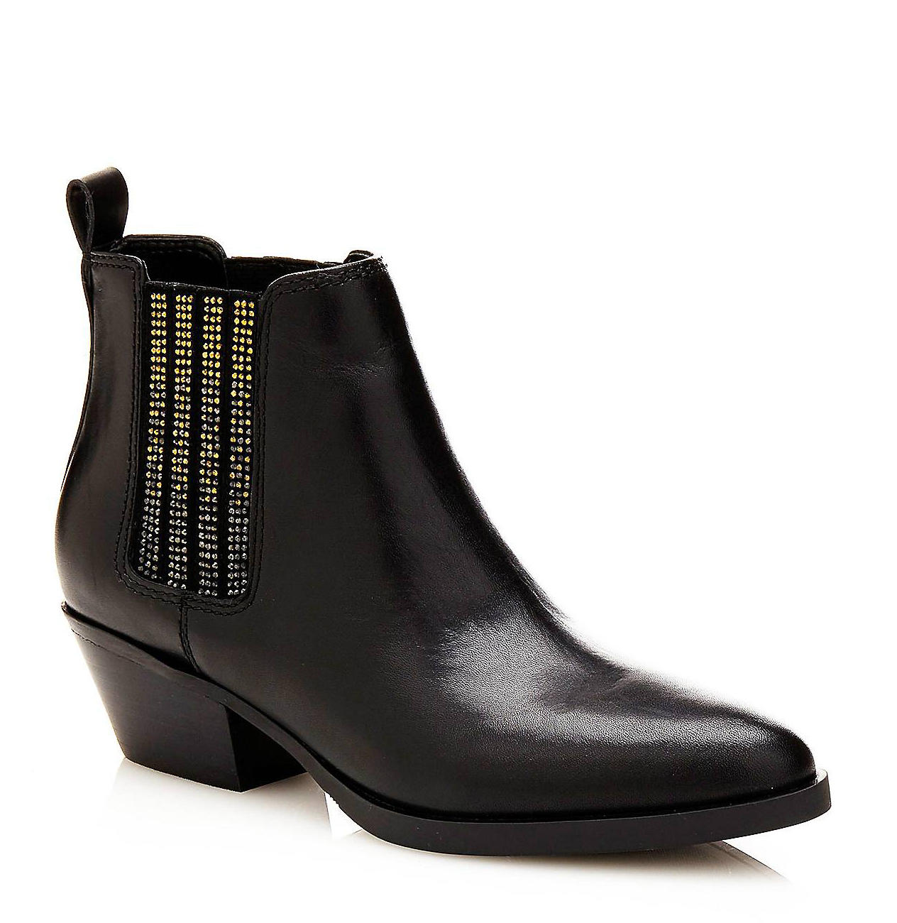 Guess Stivaletti Texani Verla, In Pelle Nero - Acquista A Prezzi Outlet!