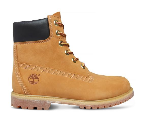 Stivaletti 6 INCH PREMIUM, in pelle nabuk yellow - Scarpe Donna