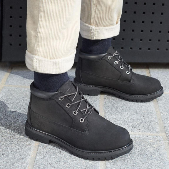Scarponcini NELLIE CHUKKA, in nabuk JETBLACK - Scarpe Donna