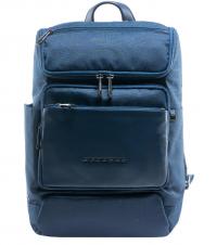 Borsello Uomo Piquadro in Tessuto e Pelle Colore Blu Linea Macbeth - CA1816S115 a sconto