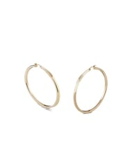 Orecchini A Cerchio Intrecciati Guess - Colore Oro Rosa, Chiusura A Monachella - 5